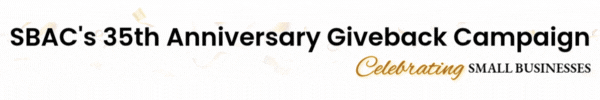 SBACs 35th Anniversary Giveback Campaign Banner (600 x 100 px)