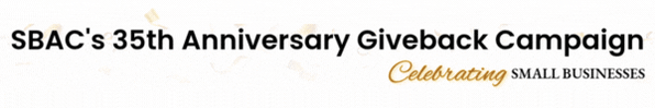 SBACs 35th Anniversary Giveback Campaign Banner (600 x 100 px)