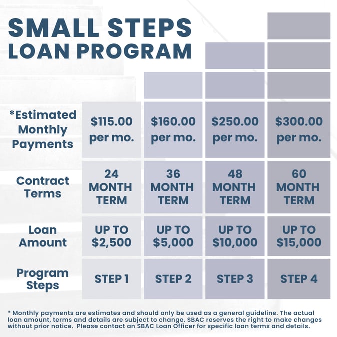 Small Steps Loan Payment Graphic 2023